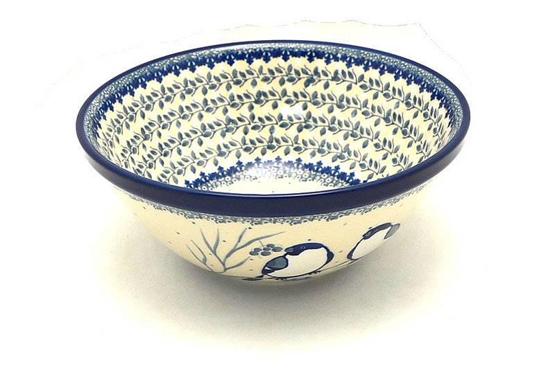 3 1/4"H x 7 1/2"W
 Polish Pottery Bowl - Large Nesting (7 1/2") - Unikat Signature U4830 057-U4830 (3 1/4"H x 7 1/2"W
)
