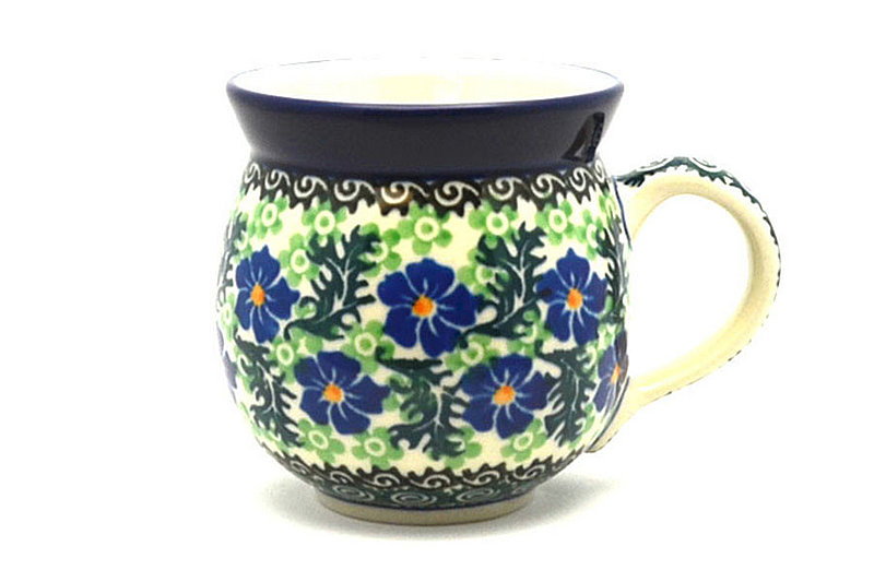 3 5/8"H (11 oz measured near the rim).
 Polish Pottery Mug - 11 oz. Bubble - Sweet Violet 070-1538a (3 5/8"H (11 oz measured near the rim).
)