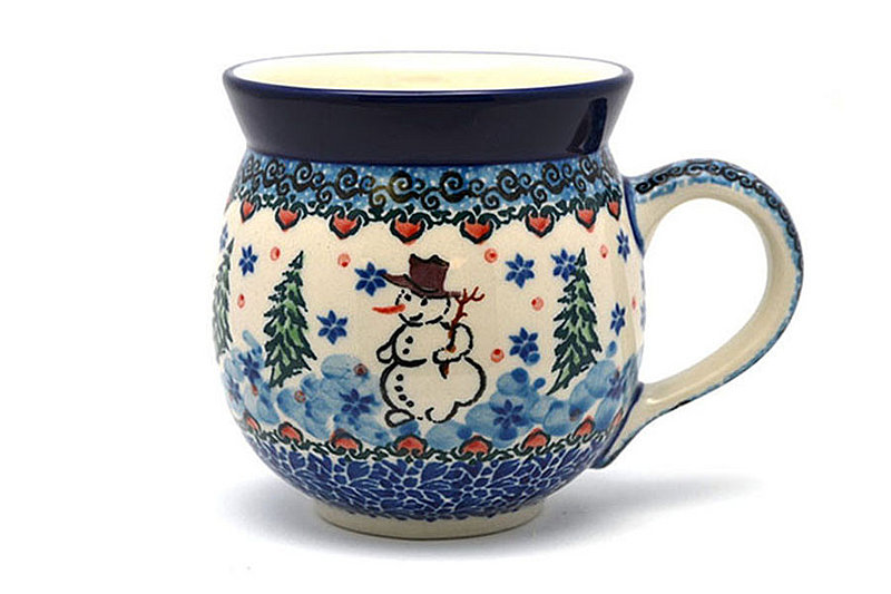 3 5/8"H (11 oz measured near the rim).
 Polish Pottery Mug - 11 oz. Bubble - Unikat Signature U4661 070-U4661 (3 5/8"H (11 oz measured near the rim).
)