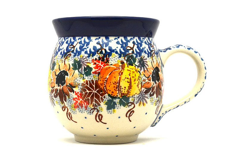 3 5/8"H (11 oz measured near the rim).
 Polish Pottery Mug - 11 oz. Bubble - Unikat Signature U4741 070-U4741 (3 5/8"H (11 oz measured near the rim).
)