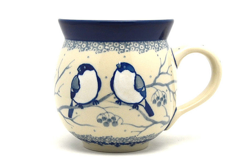 3 5/8"H (11 oz measured near the rim).
 Polish Pottery Mug - 11 oz. Bubble - Unikat Signature U4830 070-U4830 (3 5/8"H (11 oz measured near the rim).
)