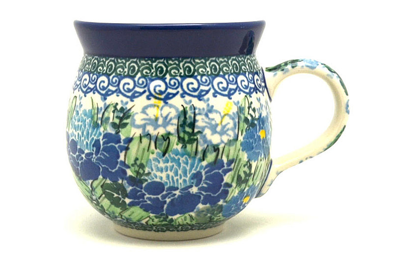 3 5/8"H (11 oz measured near the rim).
 Polish Pottery Mug - 11 oz. Bubble - Unikat Signature U5138 070-U5138 (3 5/8"H (11 oz measured near the rim).
)