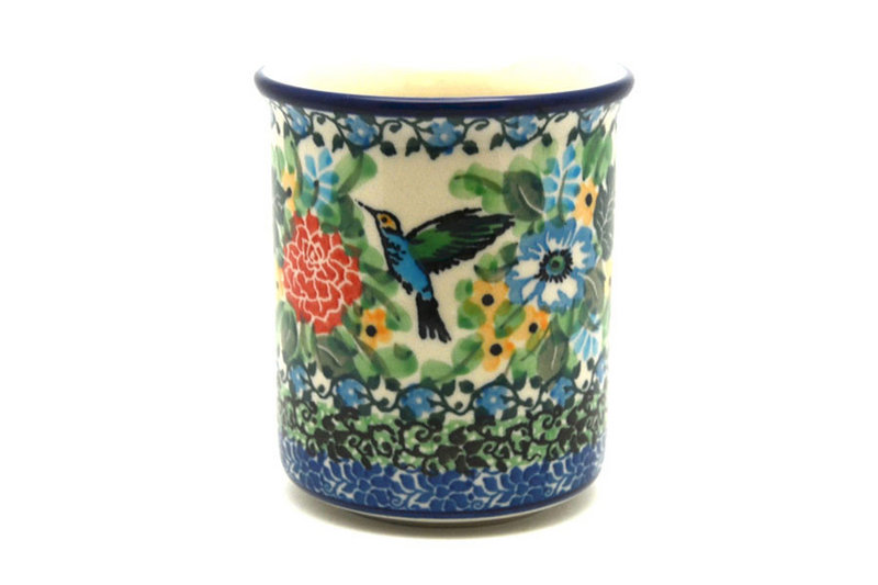 3 5/8"H (8 oz. measured to the rim)
 Polish Pottery Mug - Straight Sided - Unikat Signature - U3271 236-U3271 (3 5/8"H (8 oz. measured to the rim)
)