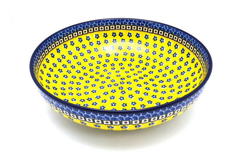 3"H x 10 3/4"W
 Polish Pottery Bowl - Contemporary - Large (11") - Sunburst C36-859a (3"H x 10 3/4"W
)