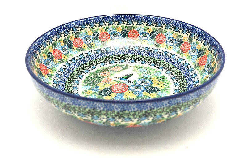 3"H x 10 3/4"W
 Polish Pottery Bowl - Contemporary - Large (11") - Unikat Signature U3271 C36-U3271 (3"H x 10 3/4"W
)