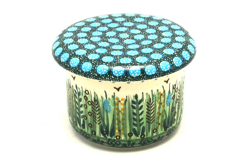 3"H x 4"W
 Polish Pottery Butter Keeper - Unikat Signature U803 270-U0803 (3"H x 4"W
)