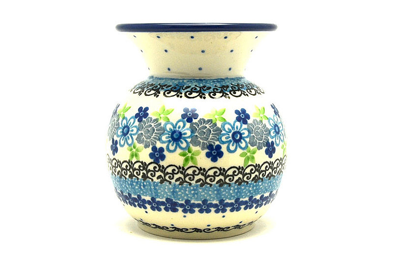 4 1/4"H x 3 1/4"W.
 Polish Pottery Bubble Vase - Flower Works 048-2633a (4 1/4"H x 3 1/4"W.
)