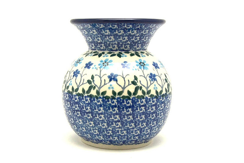 4 1/4"H x 3 1/4"W.
 Polish Pottery Bubble Vase - Georgia Blue 048-2785a (4 1/4"H x 3 1/4"W.
)