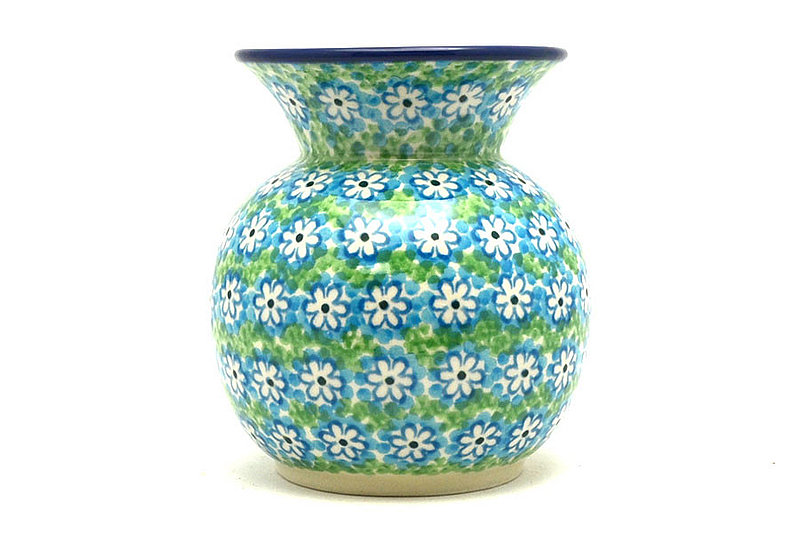 4 1/4"H x 3 1/4"W.
 Polish Pottery Bubble Vase - Key Lime 048-2252a (4 1/4"H x 3 1/4"W.
)