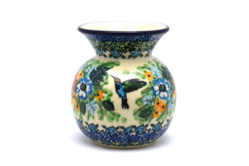4 1/4"H x 3 1/4"W.
 Polish Pottery Bubble Vase - Unikat Signature - U3271 048-U3271 (4 1/4"H x 3 1/4"W.
)