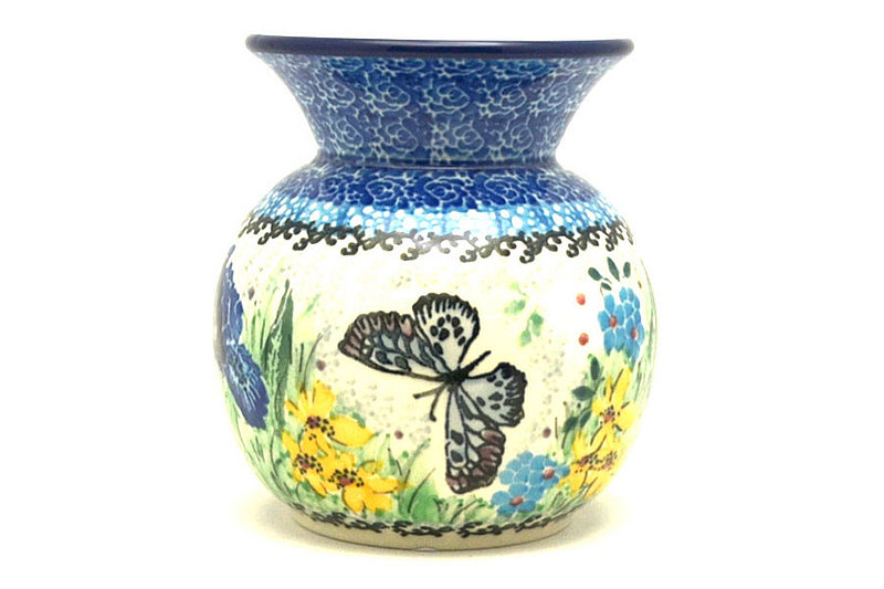 4 1/4"H x 3 1/4"W.
 Polish Pottery Bubble Vase - Unikat Signature - U5132 048-U5132 (4 1/4"H x 3 1/4"W.
)