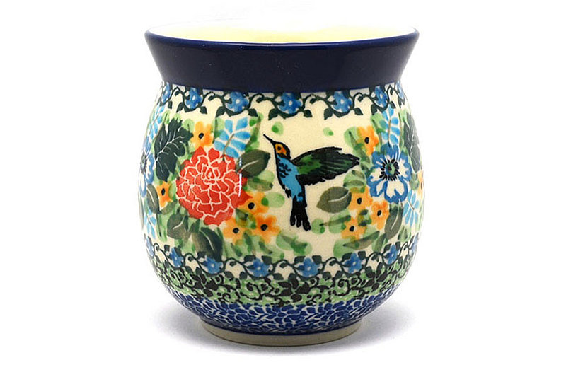 4"H (15 oz measured near the rim)
 Polish Pottery Mug - 15 oz. Bubble - Unikat Signature U3271 073-U3271 (4"H (15 oz measured near the rim)
)