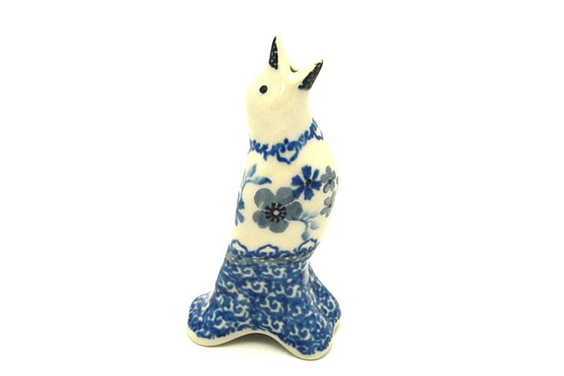 4"H
 Polish Pottery Pie Bird - Blue Horizon C14-2333a (4"H
)