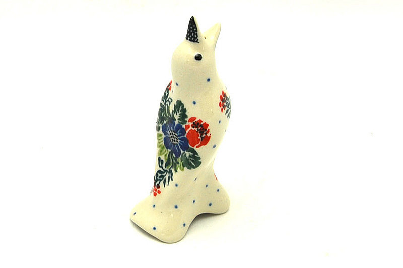 4"H
 Polish Pottery Pie Bird - Garden Party C14-1535a (4"H
)
