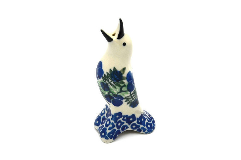 4"H
 Polish Pottery Pie Bird - Huckleberry C14-1413a (4"H
)