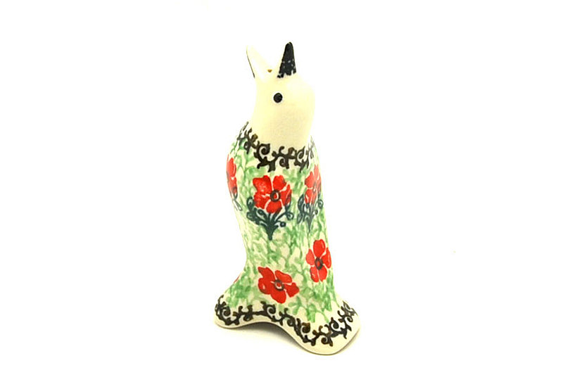 4"H
 Polish Pottery Pie Bird - Maraschino C14-1916a (4"H
)