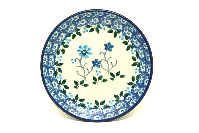 4"W
 Polish Pottery Coaster - Georgia Blue 262-2785a (4"W
)