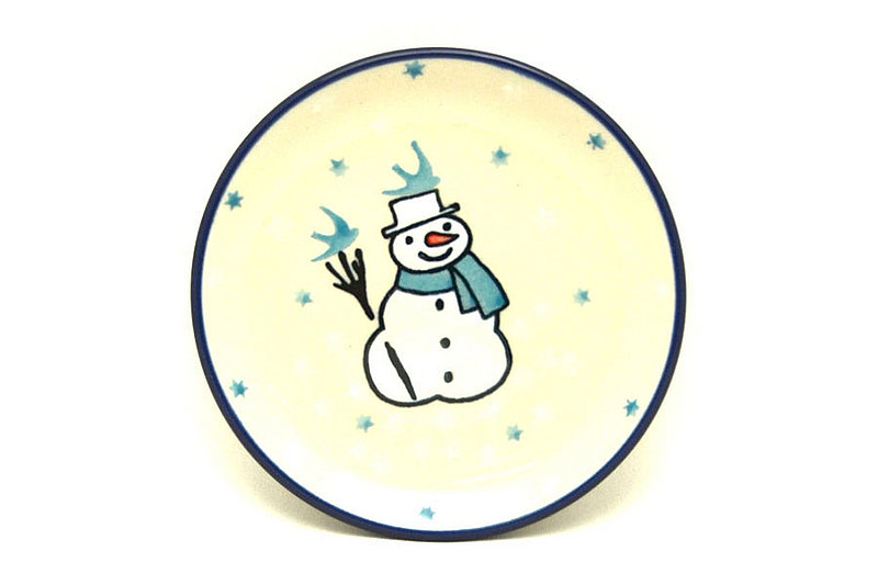 4"W
 Polish Pottery Coaster - Jack Frost 262-2798a (4"W
)
