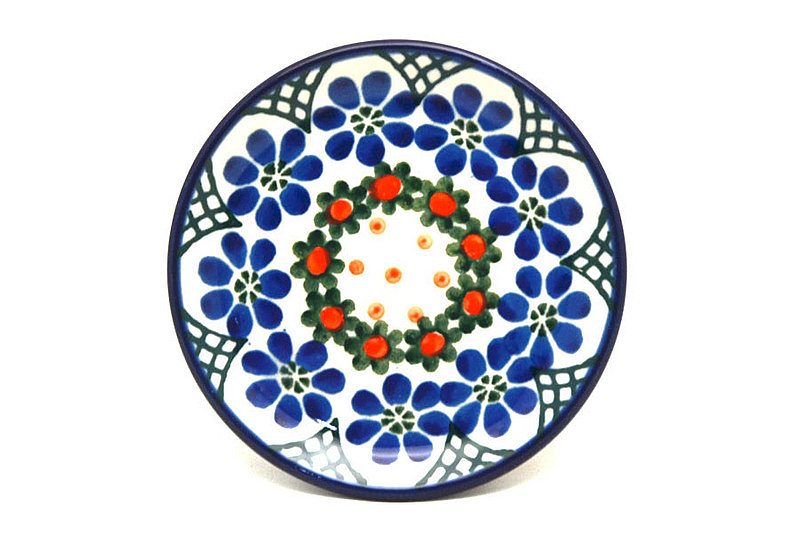 4"W
 Polish Pottery Coaster - Primrose 262-854a (4"W
)