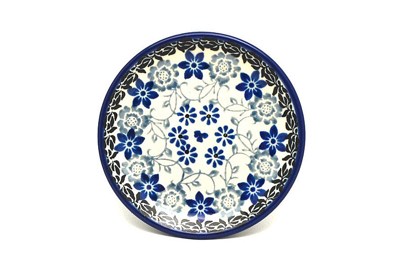 4"W
 Polish Pottery Coaster - Silver Lace 262-2158a (4"W
)