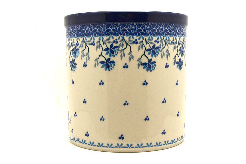 5 1/2"H x 5 1/2"W
 Polish Pottery Utensil Holder - Clover Field 003-2524a (5 1/2"H x 5 1/2"W
)