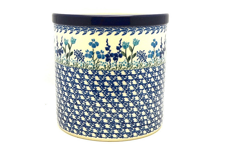 5 1/2"H x 5 1/2"W
 Polish Pottery Utensil Holder - Little Gems 003-2898a (5 1/2"H x 5 1/2"W
)