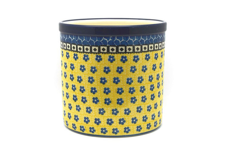 5 1/2"H x 5 1/2"W
 Polish Pottery Utensil Holder - Sunburst 003-859a (5 1/2"H x 5 1/2"W
)