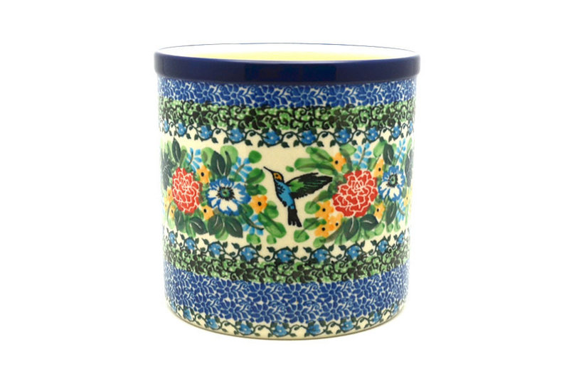 5 1/2"H x 5 1/2"W
 Polish Pottery Utensil Holder - Unikat Signature U3271 003-U3271 (5 1/2"H x 5 1/2"W
)