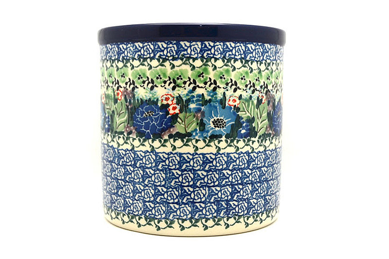 5 1/2"H x 5 1/2"W
 Polish Pottery Utensil Holder - Unikat Signature U4572 003-U4572 (5 1/2"H x 5 1/2"W
)