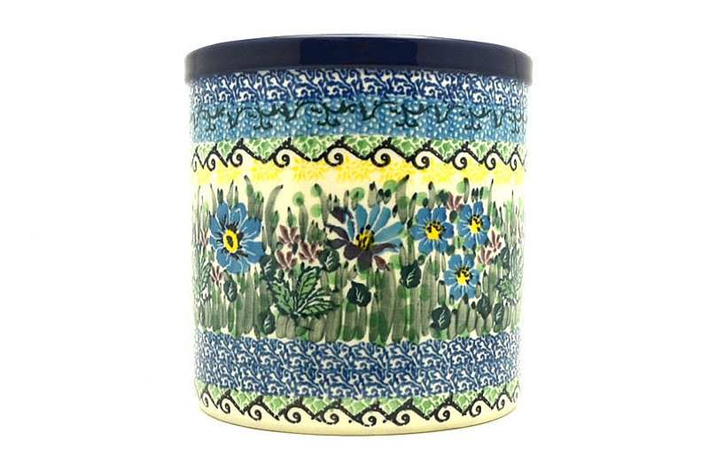 5 1/2"H x 5 1/2"W
 Polish Pottery Utensil Holder - Unikat Signature U4613 003-U4613 (5 1/2"H x 5 1/2"W
)