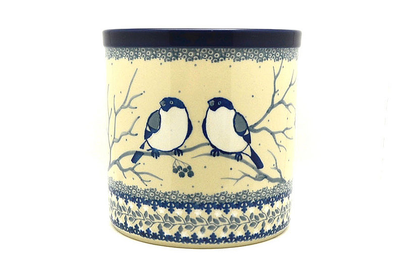 5 1/2"H x 5 1/2"W
 Polish Pottery Utensil Holder - Unikat Signature U4830 003-U4830 (5 1/2"H x 5 1/2"W
)