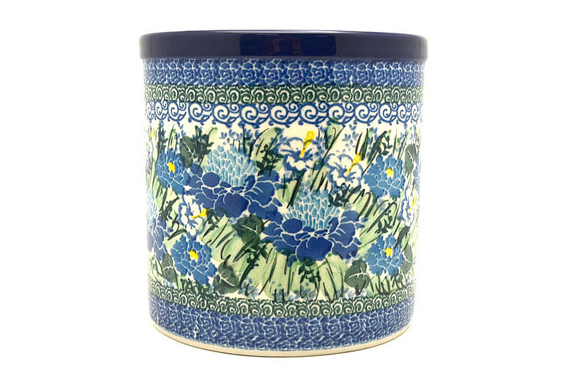 5 1/2"H x 5 1/2"W
 Polish Pottery Utensil Holder - Unikat Signature U5138 003-U5138 (5 1/2"H x 5 1/2"W
)