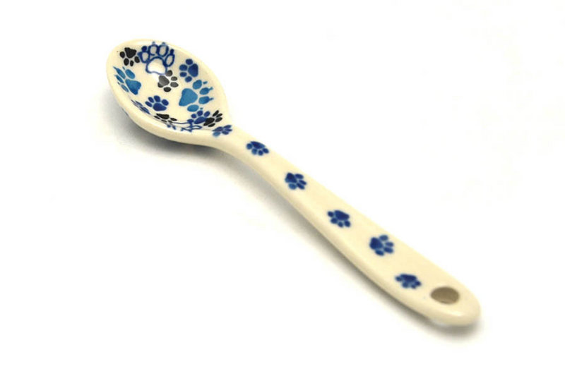 5 1/4"L
 Polish Pottery Spoon - Small - Boo Boo Kitty 592-1771a (5 1/4"L
)