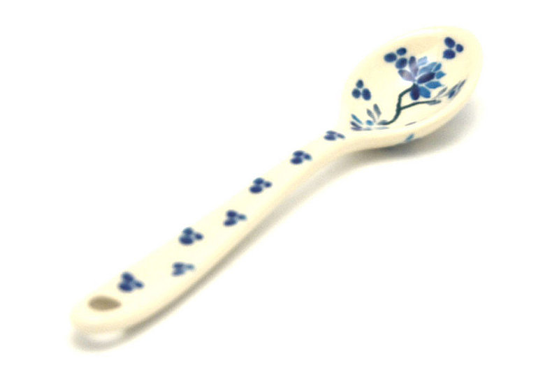 5 1/4"L
 Polish Pottery Spoon - Small - Clover Field 592-2524a (5 1/4"L
)