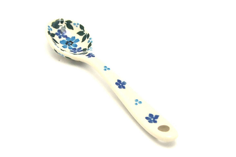 5 1/4"L
 Polish Pottery Spoon - Small - Georgia Blue 592-2785a (5 1/4"L
)