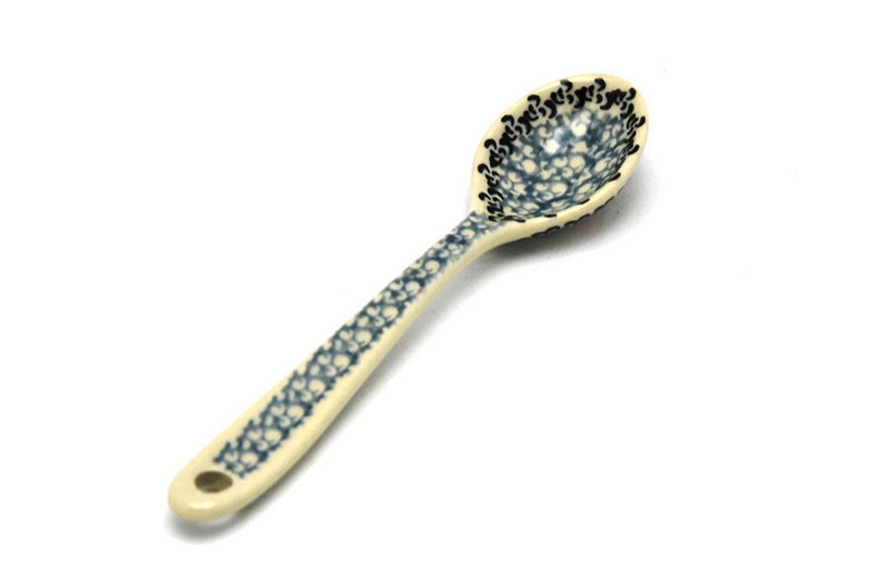 5 1/4"L
 Polish Pottery Spoon - Small - Holly Berry 592-1734a (5 1/4"L
)
