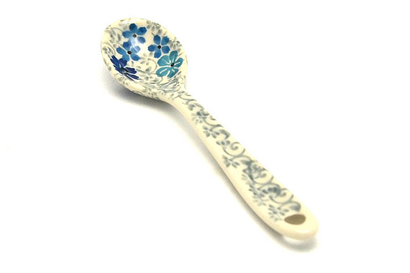 5 1/4"L
 Polish Pottery Spoon - Small - Sea Blossom 592-2612a (5 1/4"L
)