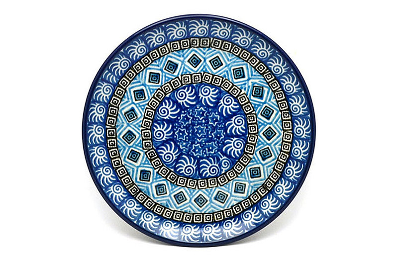 5/8"H x 6 1/4"W
 Polish Pottery Plate - Bread & Butter (6 1/4") - Aztec Sky 261-1917a (5/8"H x 6 1/4"W
)