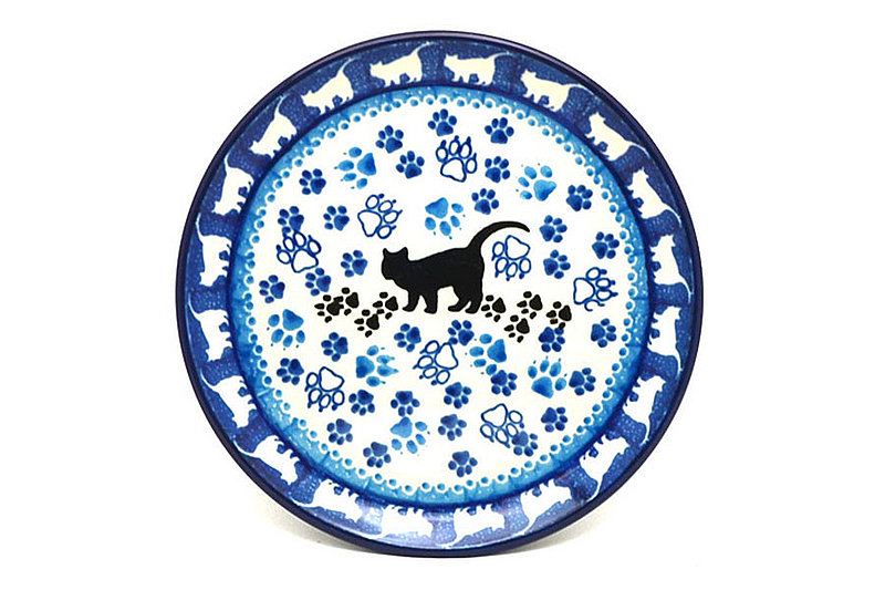 5/8"H x 6 1/4"W
 Polish Pottery Plate - Bread & Butter (6 1/4") - Boo Boo Kitty 261-1771a (5/8"H x 6 1/4"W
)