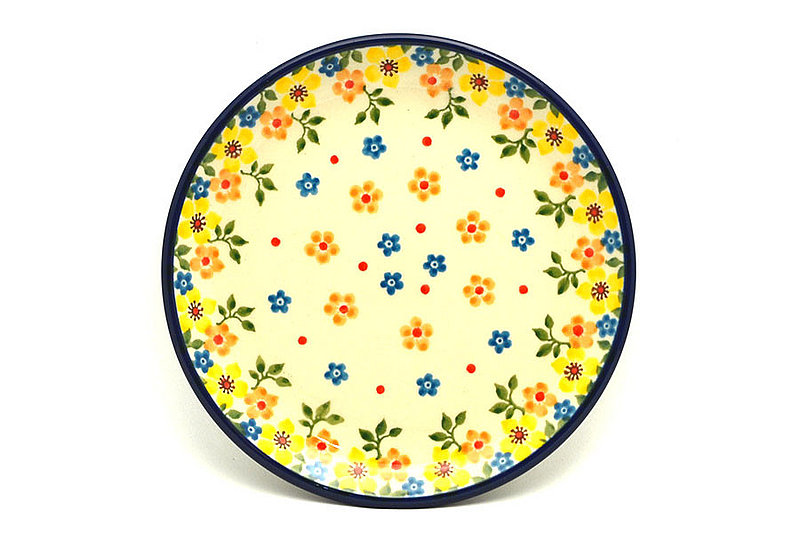 5/8"H x 6 1/4"W
 Polish Pottery Plate - Bread & Butter (6 1/4") - Buttercup 261-2225a (5/8"H x 6 1/4"W
)