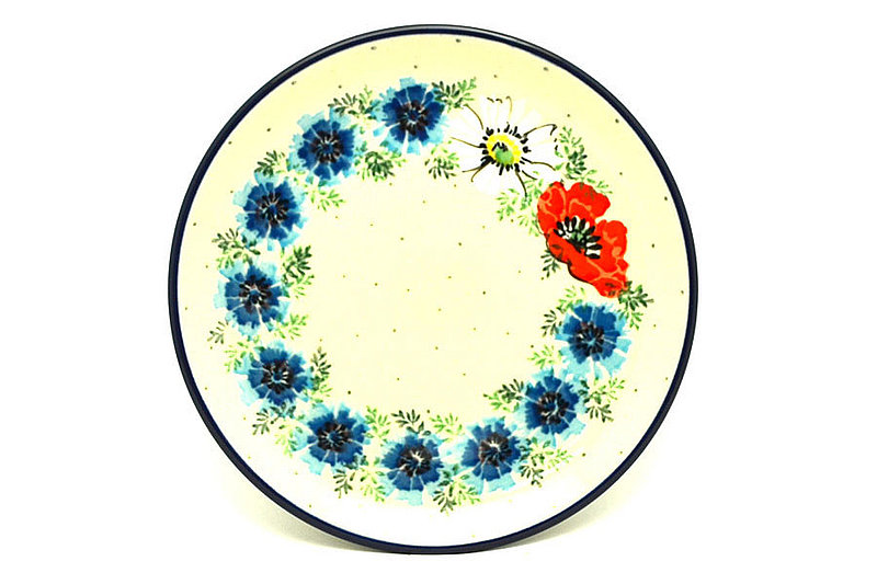 5/8"H x 6 1/4"W
 Polish Pottery Plate - Bread & Butter (6 1/4") - Double Delight 261-2511a (5/8"H x 6 1/4"W
)