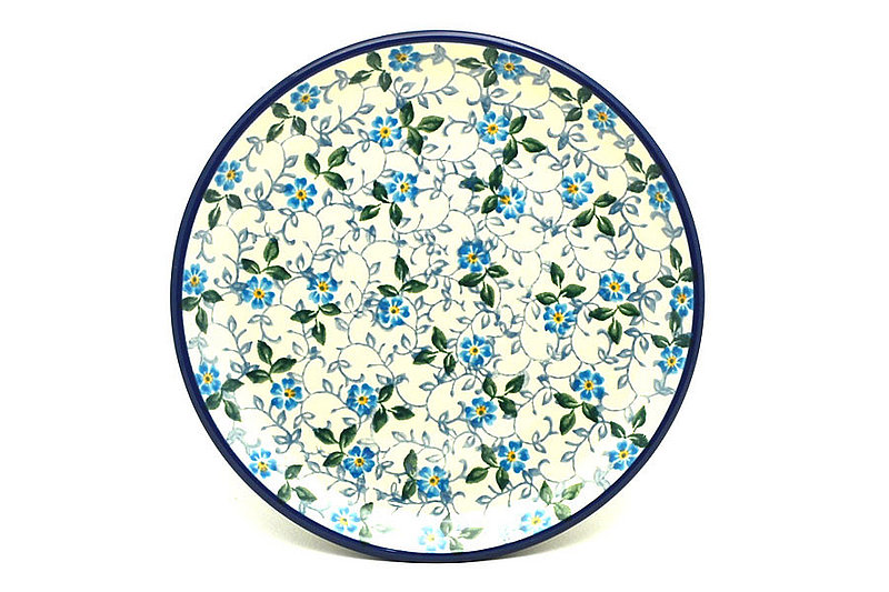 5/8"H x 6 1/4"W
 Polish Pottery Plate - Bread & Butter (6 1/4") - Forget-Me-Knot 261-2089a (5/8"H x 6 1/4"W
)