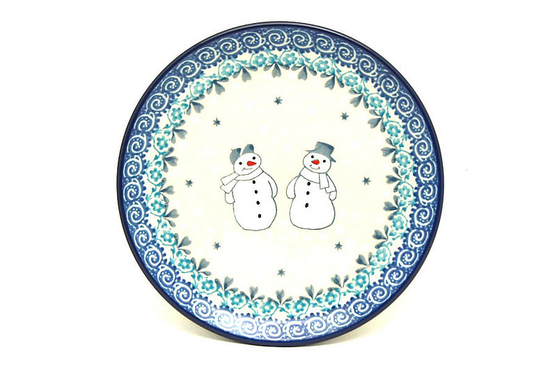 5/8"H x 6 1/4"W
 Polish Pottery Plate - Bread & Butter (6 1/4") - Frost & Flurry 261-2793a (5/8"H x 6 1/4"W
)