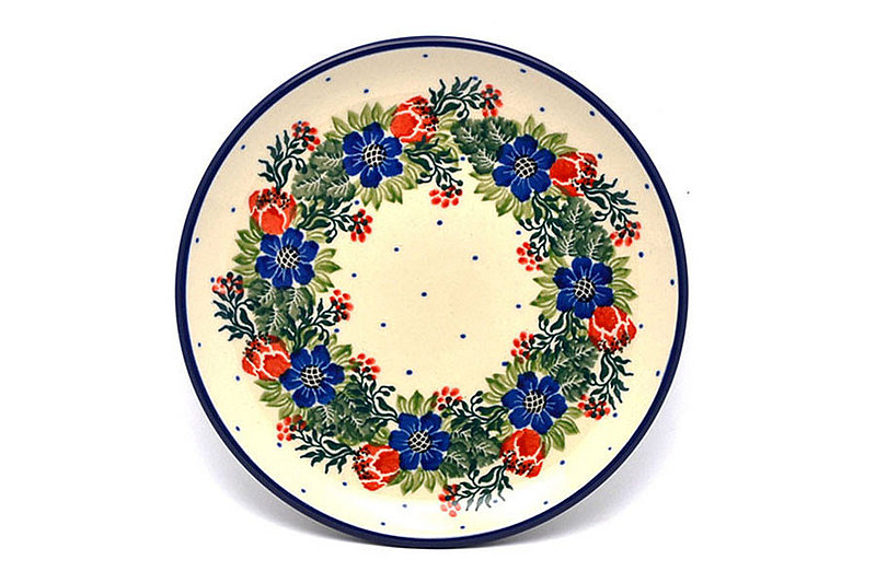 5/8"H x 6 1/4"W
 Polish Pottery Plate - Bread & Butter (6 1/4") - Garden Party 261-1535a (5/8"H x 6 1/4"W
)