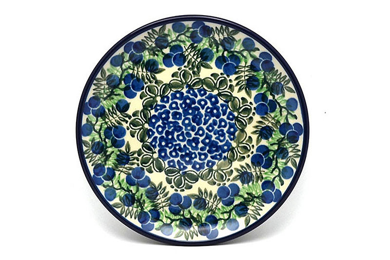 5/8"H x 6 1/4"W
 Polish Pottery Plate - Bread & Butter (6 1/4") - Huckleberry 261-1413a (5/8"H x 6 1/4"W
)