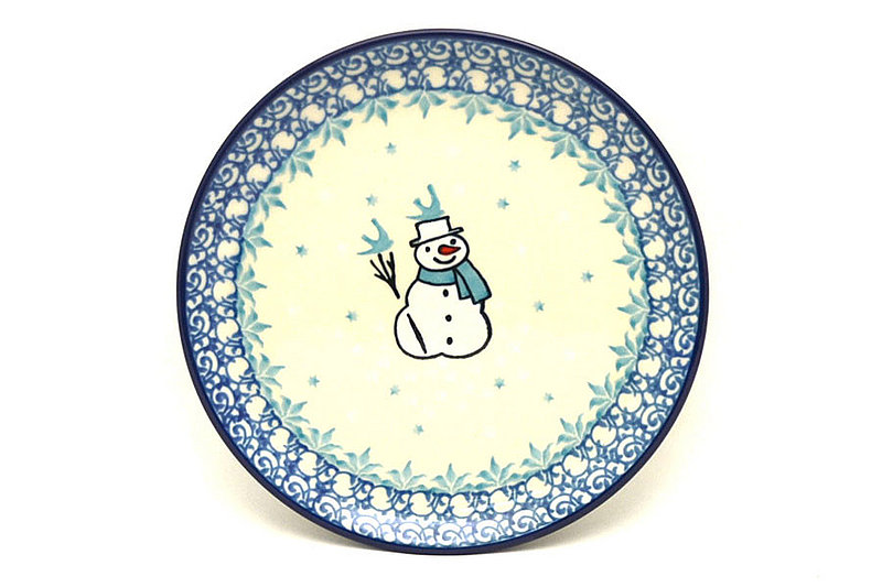 5/8"H x 6 1/4"W
 Polish Pottery Plate - Bread & Butter (6 1/4") - Jack Frost 261-2798a (5/8"H x 6 1/4"W
)
