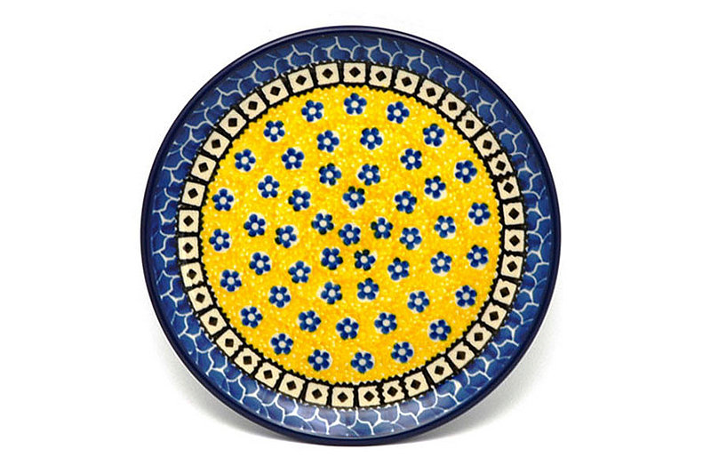 5/8"H x 6 1/4"W
 Polish Pottery Plate - Bread & Butter (6 1/4") - Sunburst 261-859a (5/8"H x 6 1/4"W
)