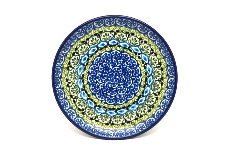 5/8"H x 6 1/4"W
 Polish Pottery Plate - Bread & Butter (6 1/4") - Tranquility 261-1858a (5/8"H x 6 1/4"W
)