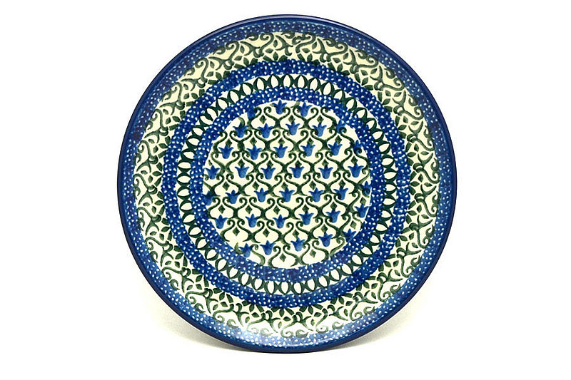 5/8"H x 6 1/4"W
 Polish Pottery Plate - Bread & Butter (6 1/4") - Tulip Trellis 261-0585a (5/8"H x 6 1/4"W
)