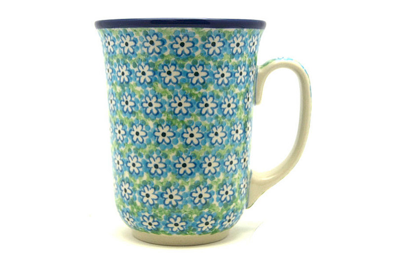 5"H (16 oz. measured to the rim).
 Polish Pottery Mug - 16 oz. Bistro - Key Lime 812-2252a (5"H (16 oz. measured to the rim).
)